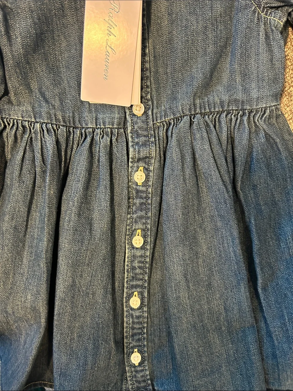 Ralph Lauren Denim Button-Front Dress with bottoms 50%OFF SEND OFFERS